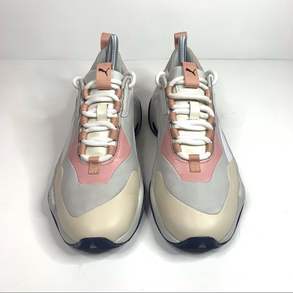 Puma Peach Thunder Rive Gauche Suede Sneaker Womens Size 7 Athletic Shoe - Picture 2 of 10
